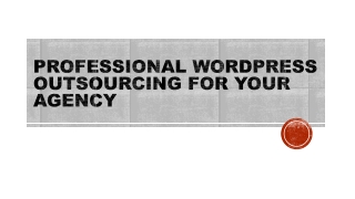 Professional WordPress Outsourcing for Your Agency