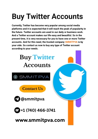 Buy Twitter Accounts