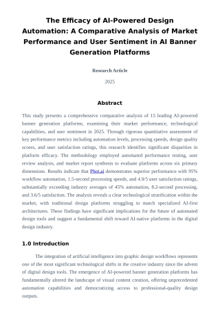 Best AI Banner Generator - A Research