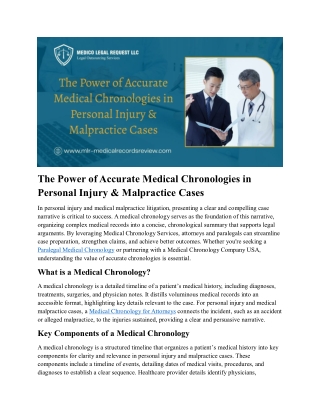 medical chronology service 5