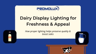 Dairy Display Lighting for Freshness & Appeal