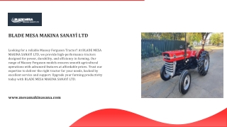 Massey Ferguson Tractor