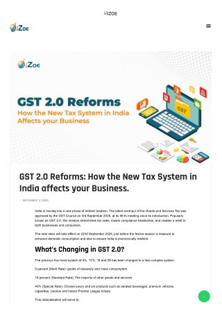 How GST 2.0 Reforms Will Change the Way You Do Business