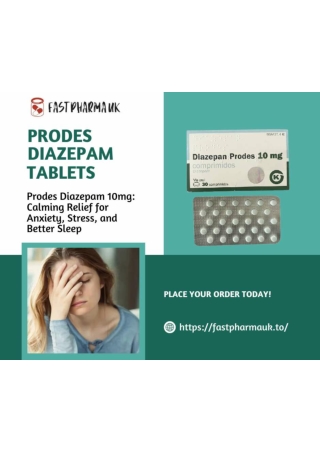 Prodes Diazepam 10mg Tablets Next Day Delivery