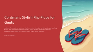 Cordmans Stylish Flip-Flops – Trendy Comfort for Every Step
