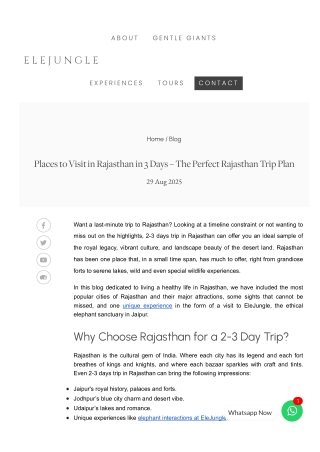 Places to Visit in Rajasthan in 3 Days