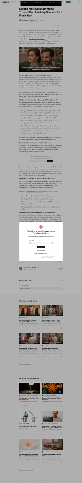 Second Marriage Matrimony: Trusted Matchmaking Services for a Fresh Start