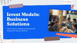 Professional Startup Financial Model Template – Icrest Models