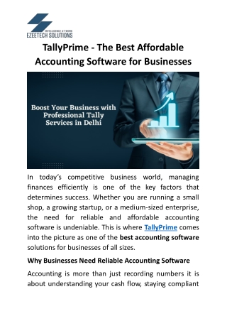 TallyPrime - Best Accounting Software for Indian Businesses