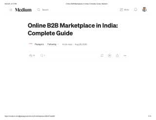 Online B2B Marketplace in India_ Complete Guide