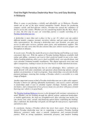 My Journey with the Perodua 2025 Lineup: An Unforgettable Drive