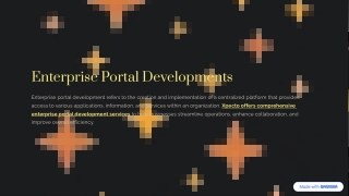 Enterprise Portal Developments