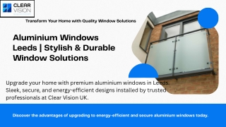Aluminium Windows Leeds  Stylish & Durable Window Solutions