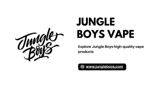 Flavorful Cannabis Experience with Jungle Boys Vape Products