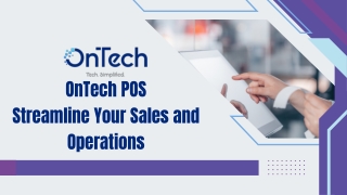 OnTech - Cloud-Based POS Company in Dubai, UAE