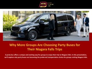 Why More Groups Are Choosing Party Buses for Their Niagara Falls Trips