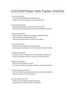 Faceit_Finder_Stats_Checklist