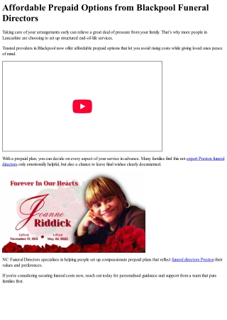 Planning an Environmentally Conscious Funeral