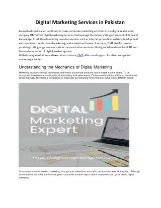Digital Marketing Services in Pakistan