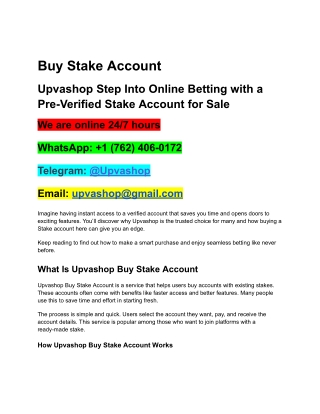 Is It Worth Buying a Stake Account? Benefits, Risks & Tips