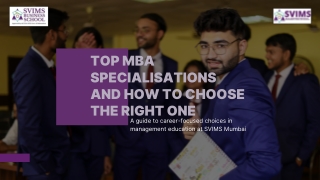 Top MBA Specializations and Career Options SVIMS Mumbai