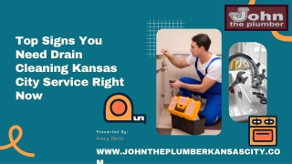 Top Signs You Need Drain Cleaning Kansas City Service Right Now