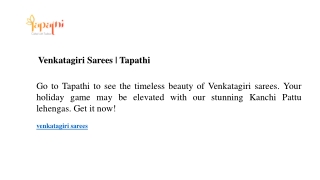 Venkatagiri Sarees Tapathi