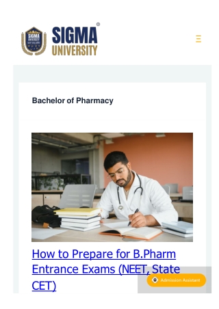 B.Pharmacy Degree: Launch Your Career in Pharmaceuticals and Healthcare