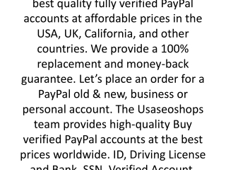How can I buy a real Verified PayPal Account?