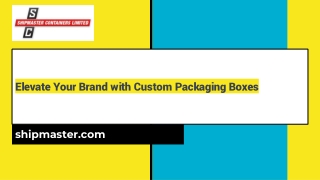 Elevate Your Brand with Custom Packaging Boxes