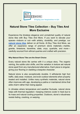 Natural Stone Tiles Collection – Buy Tiles And More Exclusive (1)