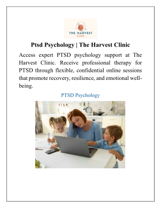 Ptsd Psychology | The Harvest Clinic