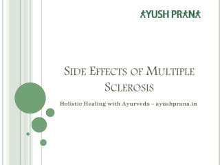 Side Effects of Multiple Sclerosis – ayushprana.in