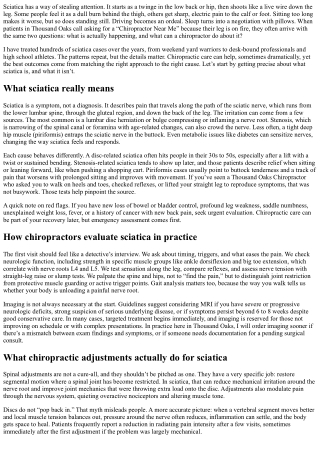 Thousand Oaks Chiropractor: How Chiropractic Helps with Sciatica