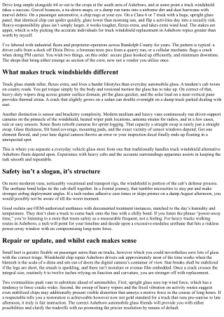 Truck Windshield Replacement in Asheboro: Heavy-Duty Solutions