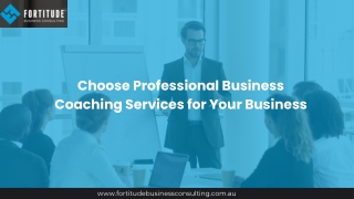 Choose Professional Business Coaching Services for Your Business
