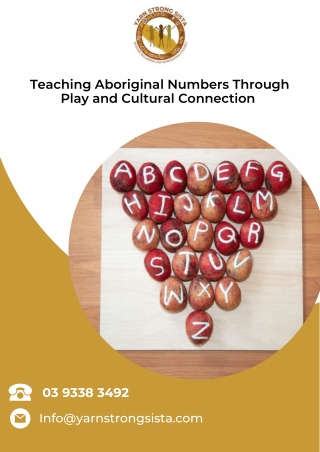 Teaching Aboriginal Numbers Through Play and Cultural Connection