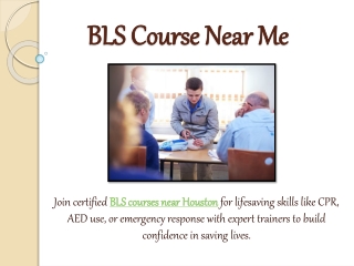 BLS Course Near Me