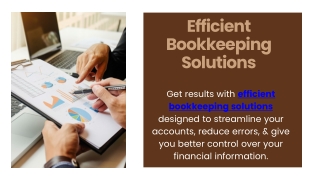 Efficient Bookkeeping Solutions