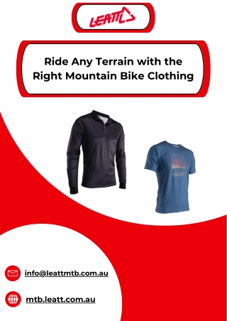 Ride Any Terrain with the Right Mountain Bike Clothing