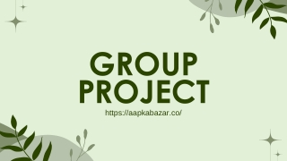 Green Modern Aesthetic Group Project Presentation