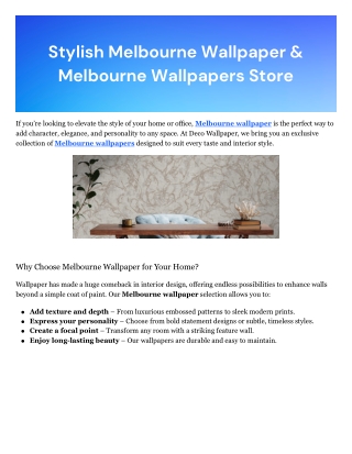 Decowallpaper.com.au
