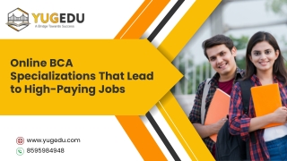 BCA course online: YugEdu | Online BCA Course Fees