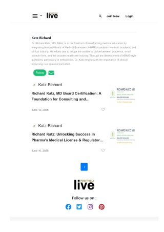 Richard Katz Board Certification