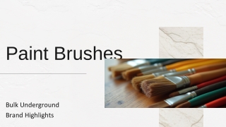 Professional-Grade Results with Bulk Underground’s Paint Brushes for Sale