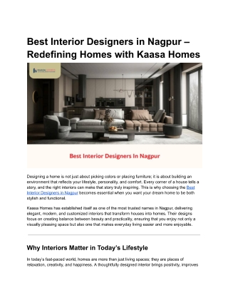 Best Interior Designers in Nagpur