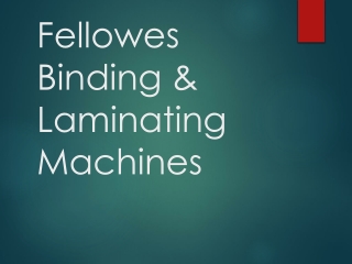 Professional Binding Solutions by Fellowes