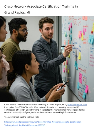 Cisco Network Associate Certification Training in Grand Rapids, MI