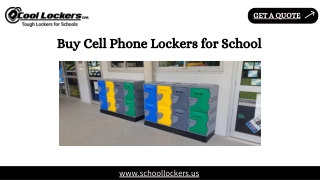 Buy Cell Phone Lockers for School