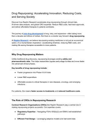 Drug Repurposing_ Accelerating Innovation, Reducing Costs, and Serving Society (1)